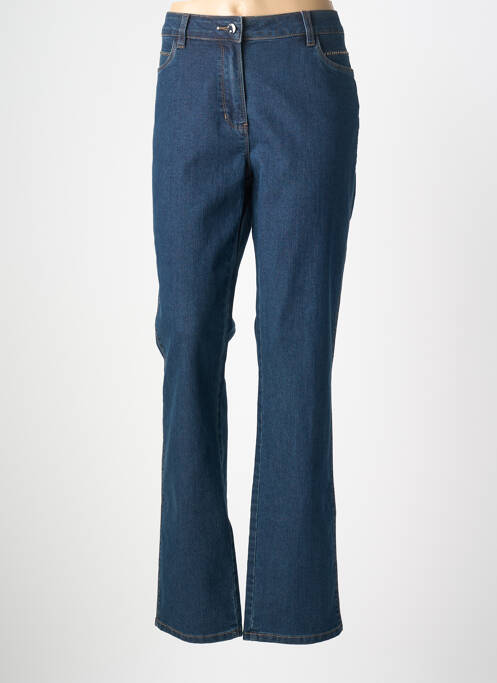 Jeans coupe slim stretch taille normale bleu JULIE GUERLANDE femme
