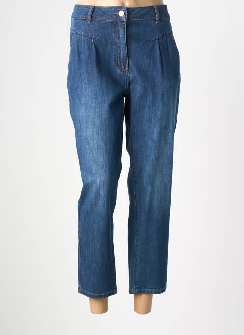 Jeans coupe slim stretch taille haute bleu JULIE GUERLANDE femme
