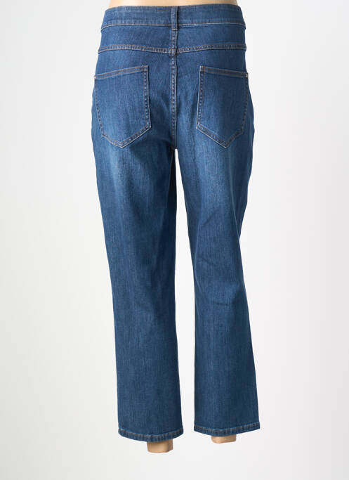 Jeans coupe slim stretch taille haute bleu JULIE GUERLANDE femme