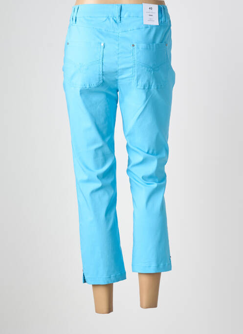 Pantacourt stretch taille normale bleu JULIE GUERLANDE femme