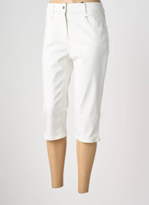 Corsaire stretch taille normale blanc JULIE GUERLANDE femme