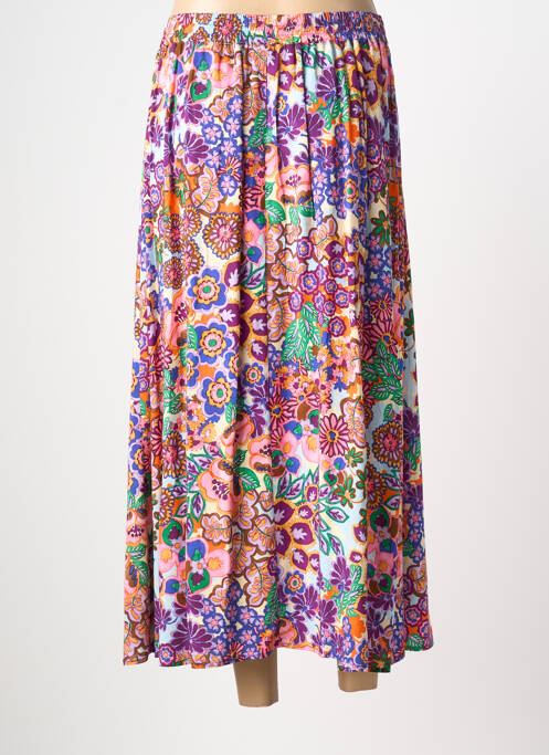 Jupe longue doublure violet JULIE GUERLANDE femme