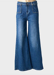Jean coupe flare taille normale taille normale bleu MELLY & CO femme
