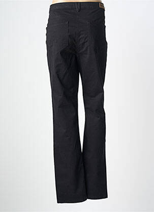 Pantalon slim tissage popeline taille normale noir JULIE GUERLANDE femme