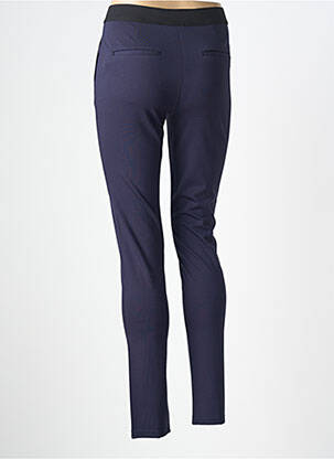 Pantalon slim taille élastique taille normale bleu DIANE LAURY femme