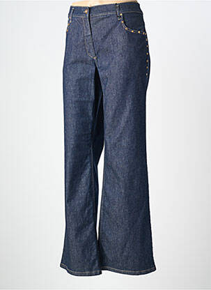 Jeans coupe large tissage brut taille normale bleu BETTY BARCLAY femme