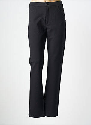 Pantalon slim tissage popeline taille normale noir SCORZZO femme