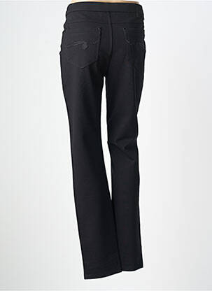 Pantalon slim tissage popeline taille normale noir SCORZZO femme