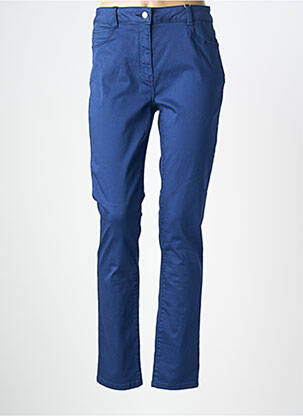 Jeans coupe slim tissage brut taille normale bleu DIANE LAURY femme