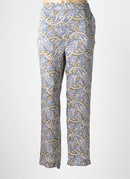 Pantalon droit taille élastique taille normale vert DEVERNOIS femme