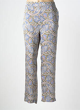 Pantalon droit taille élastique taille normale vert DEVERNOIS femme