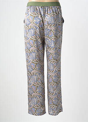 Pantalon droit taille élastique taille normale vert DEVERNOIS femme