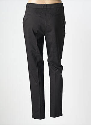 Pantalon slim tissage popeline taille normale noir JULIE GUERLANDE femme