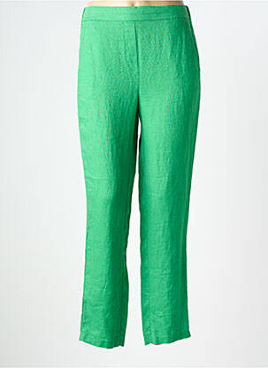 Pantalon slim taille élastique taille normale vert DEVERNOIS femme