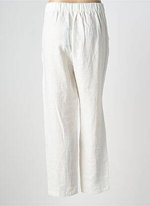 Pantalon slim taille élastique taille normale blanc DEVERNOIS femme