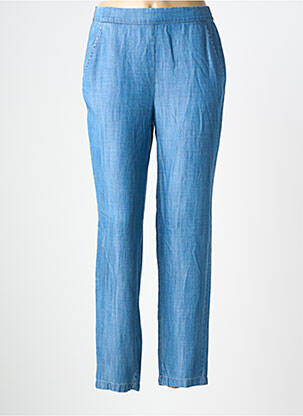 Pantalon slim taille élastique taille normale bleu DEVERNOIS femme