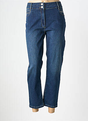 Jeans coupe slim tissage brut taille normale bleu JULIE GUERLANDE femme
