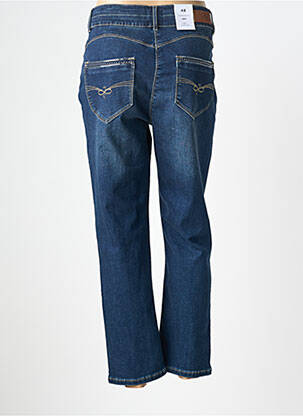 Jeans coupe slim tissage brut taille normale bleu JULIE GUERLANDE femme