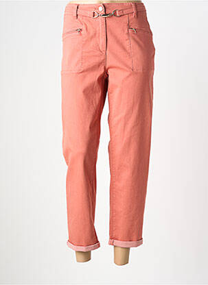 Pantalon 7/8 stretch taille normale orange JULIE GUERLANDE femme
