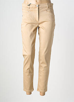 Pantalon slim tissage popeline taille normale beige BETTY BARCLAY femme