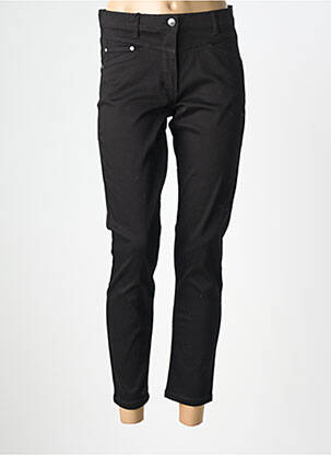 Pantalon slim tissage popeline taille normale noir BETTY BARCLAY femme