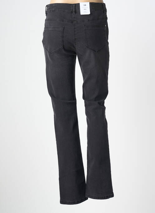Jeans coupe slim tissage brut taille normale noir JULIE GUERLANDE femme