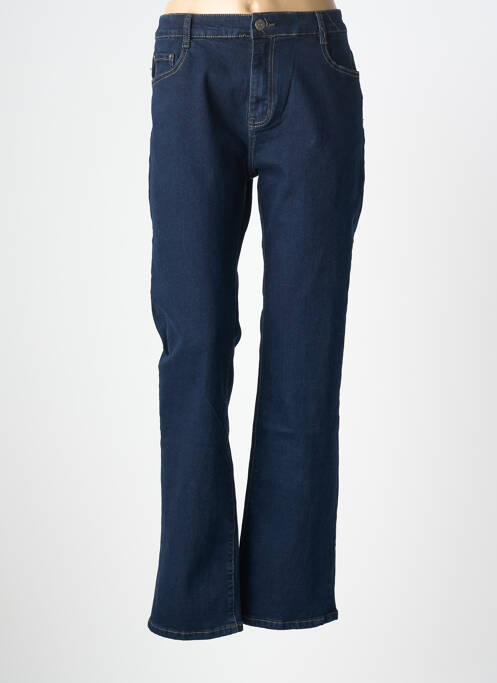 Jeans coupe droite taille normale taille normale bleu VOGGO femme
