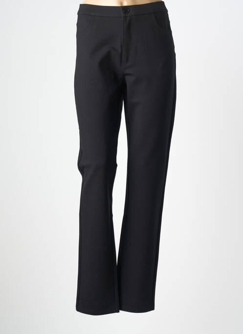 Pantalon slim tissage popeline taille normale noir SCORZZO femme