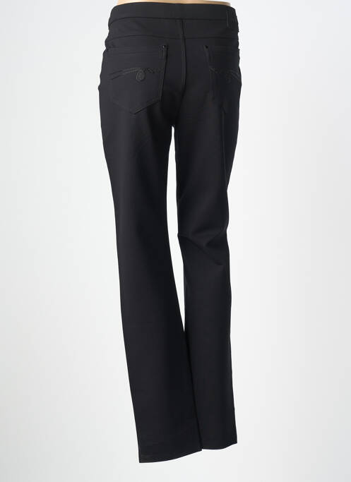 Pantalon slim tissage popeline taille normale noir SCORZZO femme