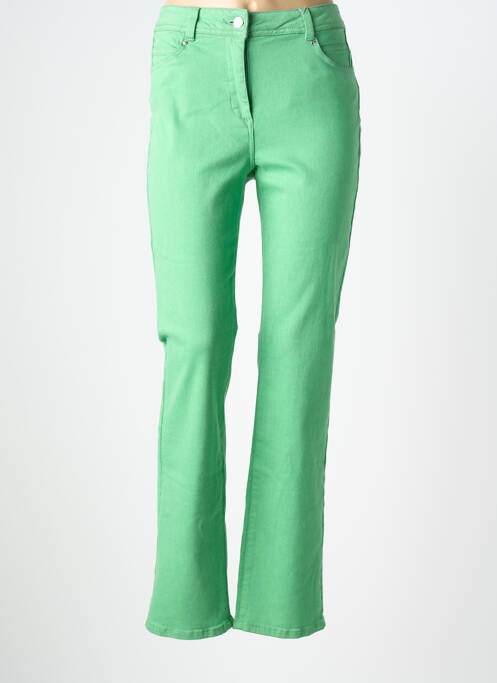 Jeans coupe slim tissage brut taille normale vert DIANE LAURY femme
