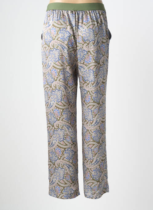 Pantalon droit taille élastique taille normale vert DEVERNOIS femme