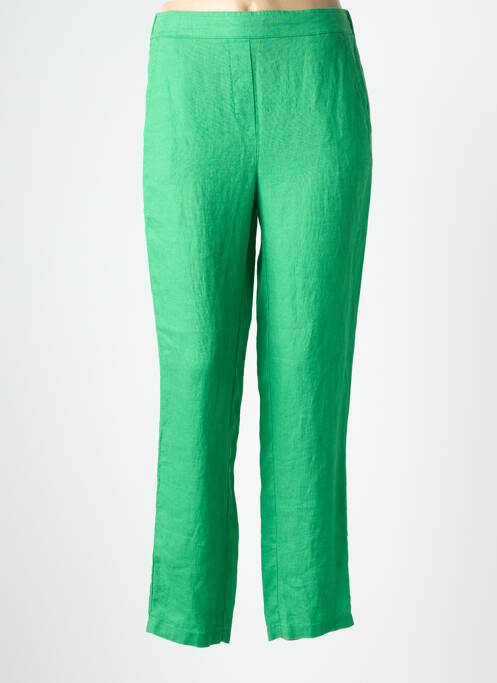 Pantalon slim taille élastique taille normale vert DEVERNOIS femme