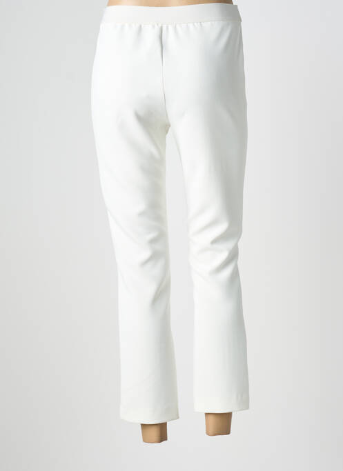 Pantalon 7/8 stretch taille normale blanc DEVERNOIS femme