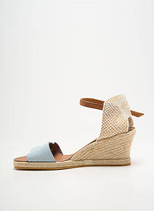Espadrilles fermeture bride(s) talon de 4 à 6cm bleu BELLA STORIA femme