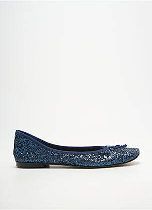 Ballerines bout carré talon plat jusqu'à 3cm bleu BELLA STORIA femme