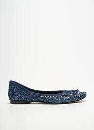 Ballerines bout carré talon plat jusqu'à 3cm bleu BELLA STORIA femme