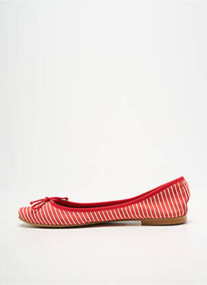 Ballerines bout carré talon plat jusqu'à 3cm rouge BELLA STORIA femme