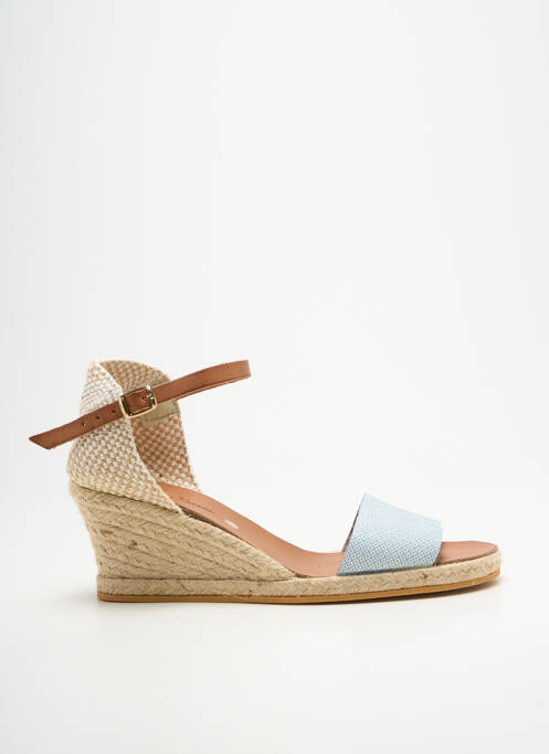 Espadrilles fermeture bride(s) talon de 4 à 6cm bleu BELLA STORIA femme