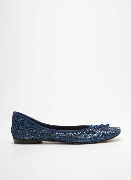 Ballerines bout carré talon plat jusqu'à 3cm bleu BELLA STORIA femme