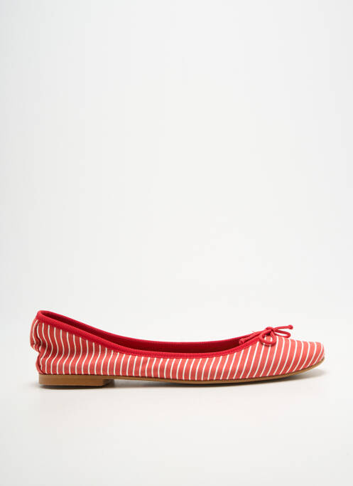 Ballerines bout carré talon plat jusqu'à 3cm rouge BELLA STORIA femme