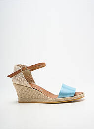 Espadrilles fermeture bride(s) talon de 4 à 6cm bleu BELLA STORIA femme