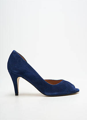 Escarpins talon aiguille talon de 7 à 9cm bleu BELLA STORIA femme
