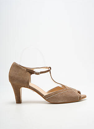 Sandales/nu pieds talon aiguille talon de 4 à 6cm marron ANDREA DAPHANE femme