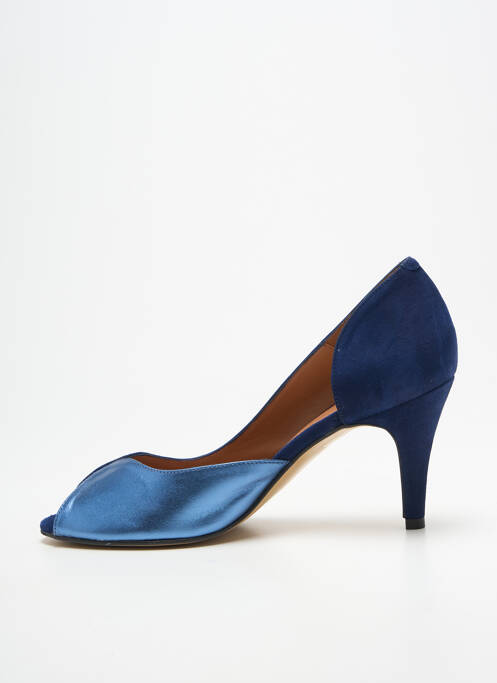 Escarpins talon aiguille talon de 7 à 9cm bleu BELLA STORIA femme