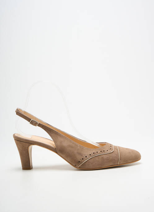 Escarpins fermeture boucle(s) talon de 4 à 6cm beige ANDREA DAPHANE femme