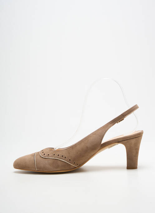 Escarpins fermeture boucle(s) talon de 4 à 6cm beige ANDREA DAPHANE femme