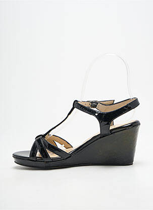 Sandales/nu pieds matière lisse talon de 7 à 9cm noir BELLA STORIA femme