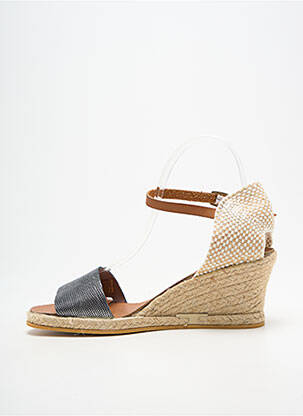 Espadrilles fermeture bride(s) talon de 4 à 6cm noir THIERRY 21 femme