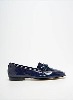 Mocassins tissage vernis talon plat jusqu'à 3cm bleu JB MARTIN femme