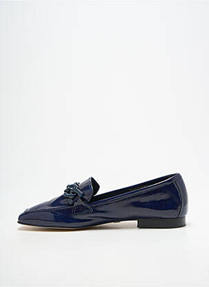 Mocassins chiquet talon plat jusqu'à 3cm bleu JB MARTIN femme